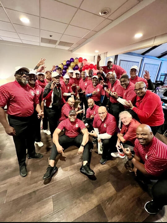 Kappas celebrating indoors