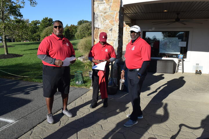 Kappas on the clubhouse patio